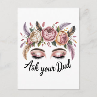 Ask Your Dad Postcard