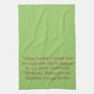 Asking for trouble towell kitchen towel