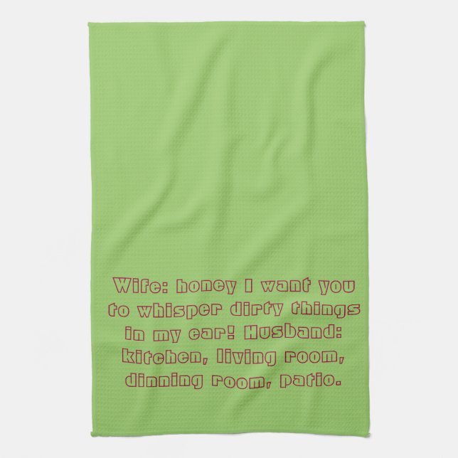 Asking for trouble towell kitchen towel (Vertical)