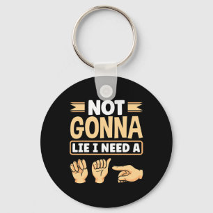 Asl Alphabet American Sing Language Asl Teacher I Keychain