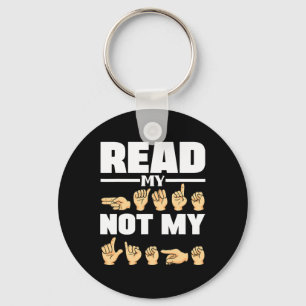 ASL Alphabet American Sing Language ASL Teacher Qu Keychain