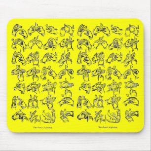 ASL-Alphabet Mouse Pad