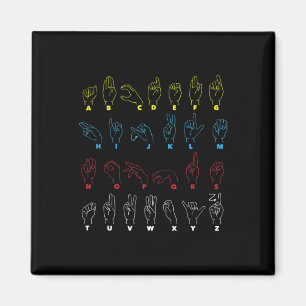 Asl Alphabet Teacher American Sing Language Asl Ch Magnet