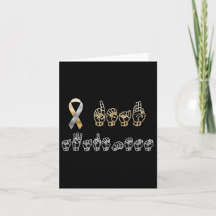 Asl American Sign Language Deaf Awareness Card