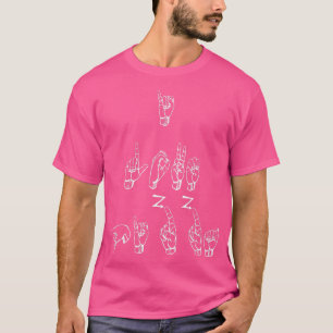 ASL  American Sign Language I Love Pizza T  T-Shirt