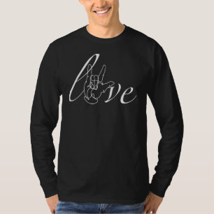 Asl American Sign Language Love 1 T-Shirt