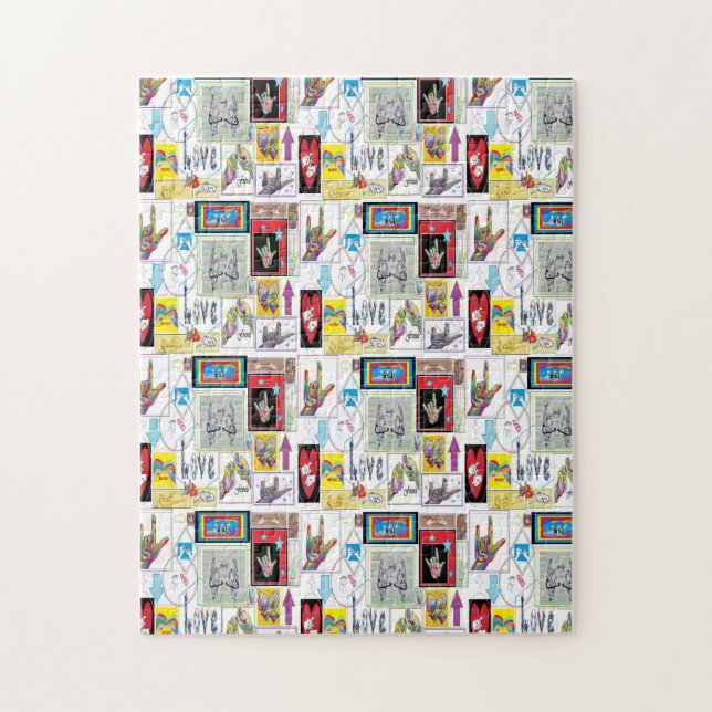 ASL Art Medley Jigsaw Puzzle (Vertical)
