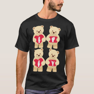 ASL BABY  ABDL Sign language Teddy Bear Hearts T-Shirt
