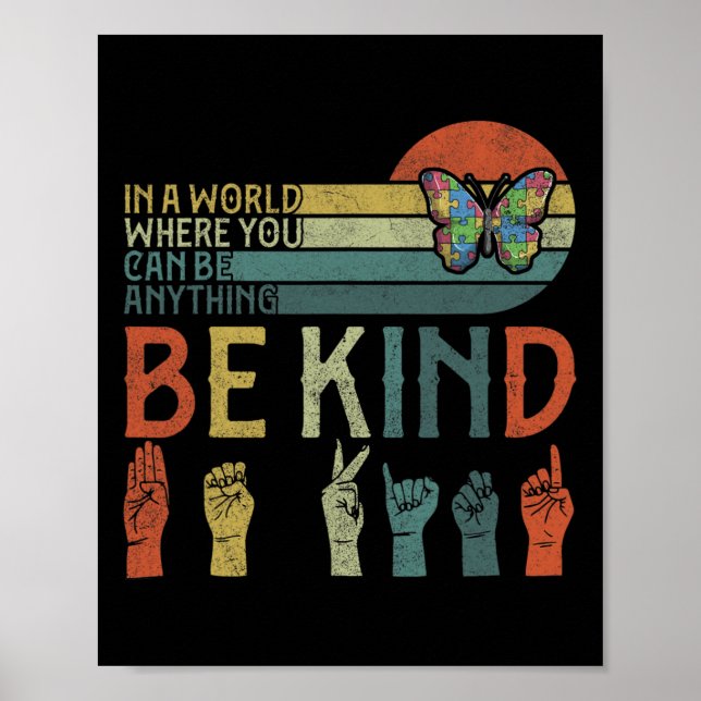 ASL Be Kind ASL American Sign Language (Front)