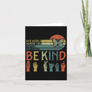 Asl Be Kind S Card