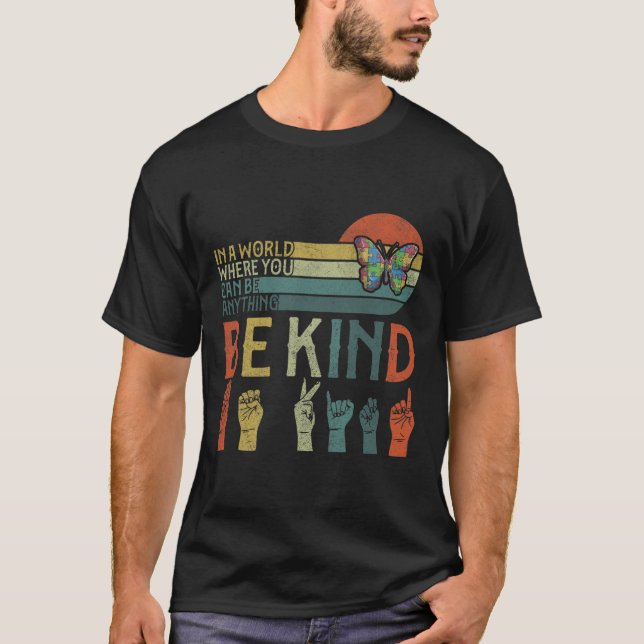 Asl Be Kind S  T-Shirt (Front)