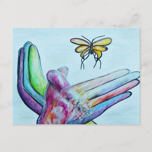 ASL Butterfly Postcard (Front)