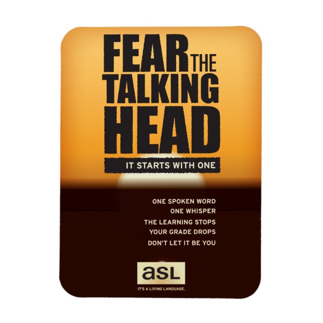 ASL Classroom magnet. Magnet (Vertical)