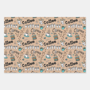 ASL Coffee & Tea Gift Wrap Paper