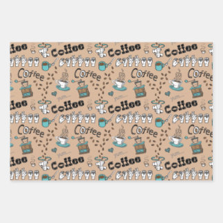ASL Coffee & Tea Gift Wrap Paper