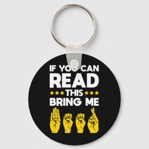 Asl Deaf Awareness Deaf Culture And Sign Language Keychain