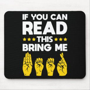 Asl Deaf Awareness Deaf Culture And Sign Language  Mouse Pad