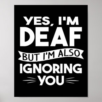 Asl Deaf Awareness Hearing Loss Deaf Culture And S Poster