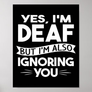 ASL Deaf Awareness Hearing Loss Deaf Culture and S Poster