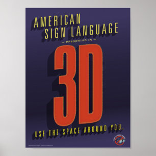 ASL en 3D. Un poster de classe.