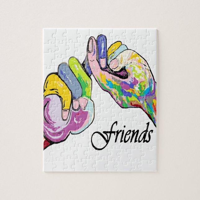 ASL Friends Jigsaw Puzzle (Vertical)