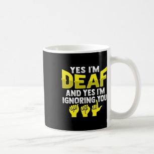 Asl Hand Gesture Deaf Hearing Loss Awareness 11  Coffee Mug