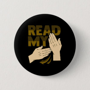 Asl Hand Gesture Deaf Hearing Loss Awareness 12  2 Inch Round Button