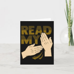 Asl Hand Gesture Deaf Hearing Loss Awareness 12  Card
