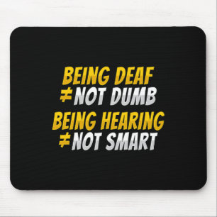 Asl Hand Gesture Deaf Hearing Loss Awareness 2 Mouse Pad