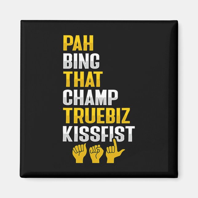 Asl Hand Gesture Deaf Hearing Loss Awareness 8  Magnet (Front)