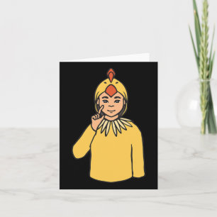 Asl Hand Gesture Deaf Hearing Loss Awareness Boy Card