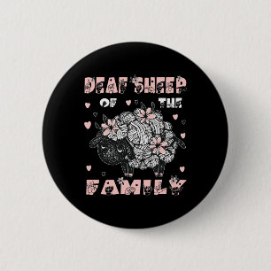 ASL hand gesture Hand sign language hearing loss a 2 Inch Round Button