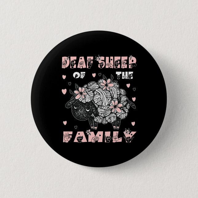 Asl Hand Gesture Hand Sign Language Hearing Loss A 2 Inch Round Button (Front)