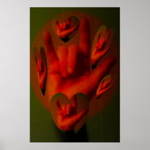 ASL Hands of Love Poster