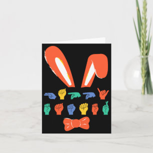 Asl happy easter candy sign language eggs women t card