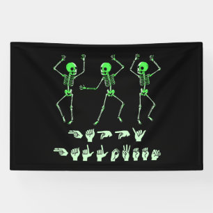 ASL Happy Halloween I - Cute Spooky Season Banner