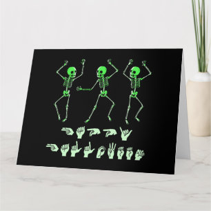 ASL Happy Halloween I - Cute Spooky Season Card