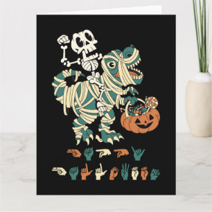 ASL Happy Halloween II - Cute Spooky Season Card