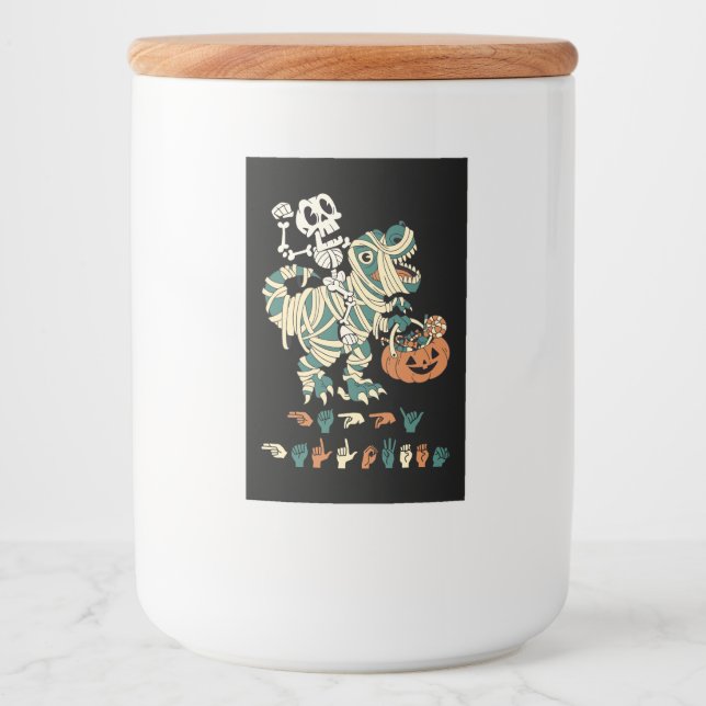 ASL Happy Halloween II - Cute Spooky Season Food Label (Front)