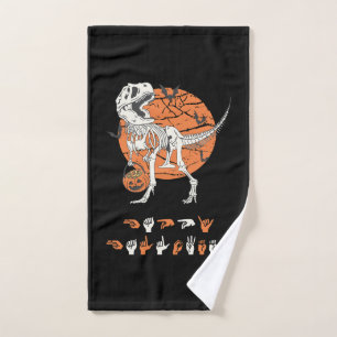 ASL Happy Halloween III - Cute Spooky Season Bath Towel Set
