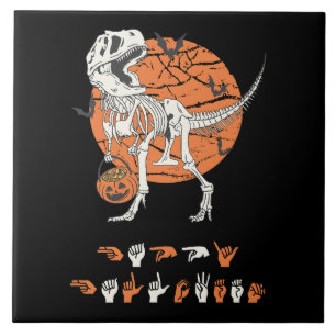 ASL Happy Halloween III - Cute Spooky Season Tile