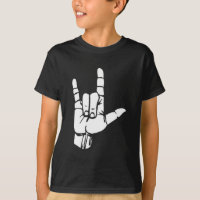 Asl I Love You Gift American Sign Language Tee Pre