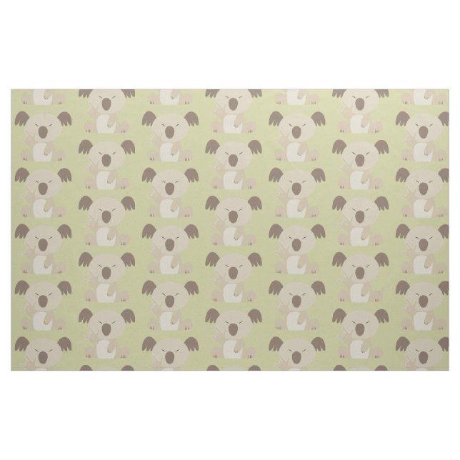 ASL I Love You Koala Patterned Fabric (Yard)