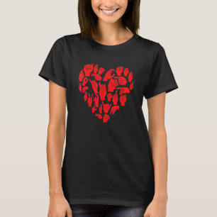 Asl I Love You  Love Hand Gestures American Sign L T-Shirt