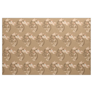 ASL I Love You Monkey Patterned Fabric