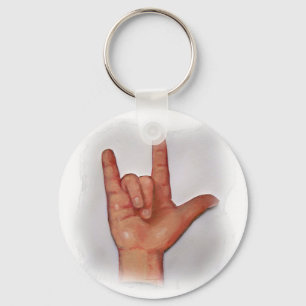 ASL I LOVE YOU NO. 3 KEYCHAIN