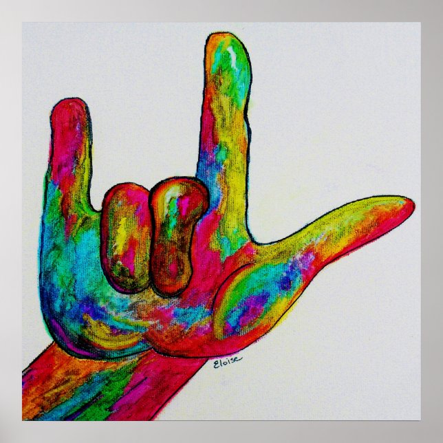 ASL I LOVE YOU POSTER (Front)