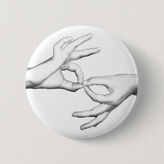 ASL Interpreter 2 Inch Round Button