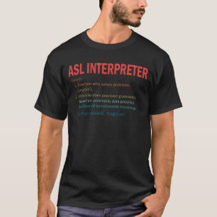 Asl Interpreter Solves Problems Vintage T-Shirt