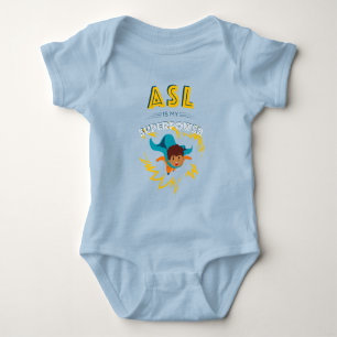 ASL is My Superpower Baby Bodysuit